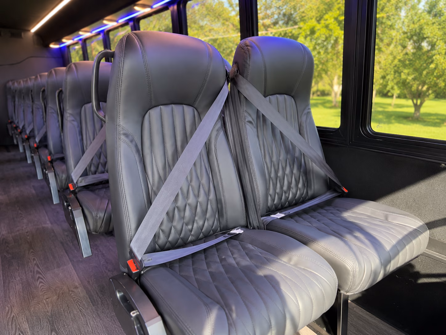 20 passenger minibus inside