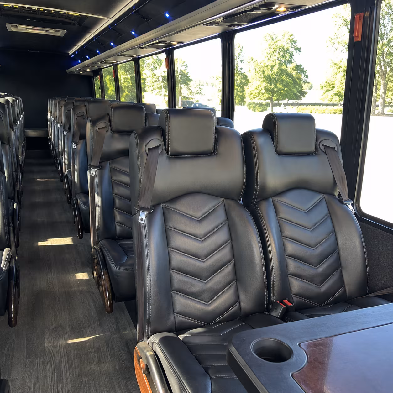 28 passenger minibus inside