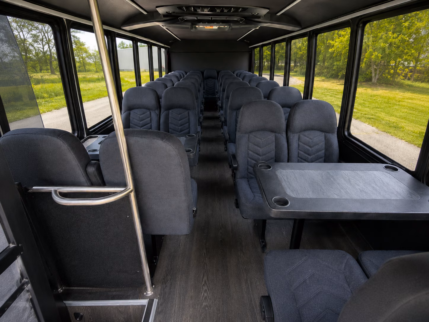 huntersville 15 passenger minibus inside