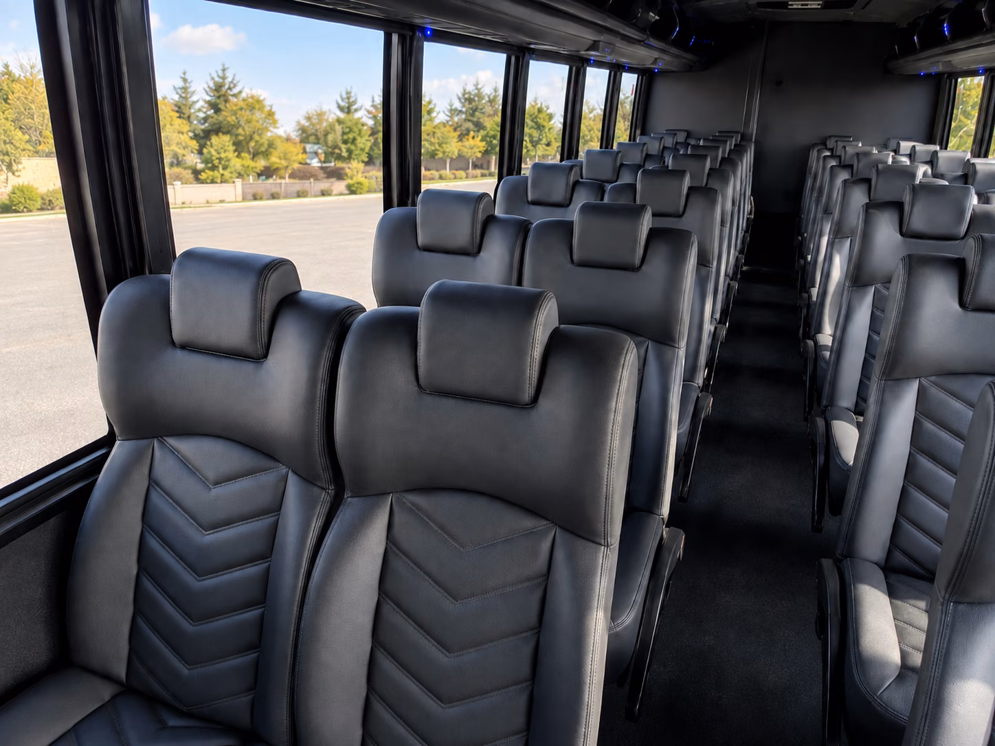 huntersville long distance transportation onboard seating