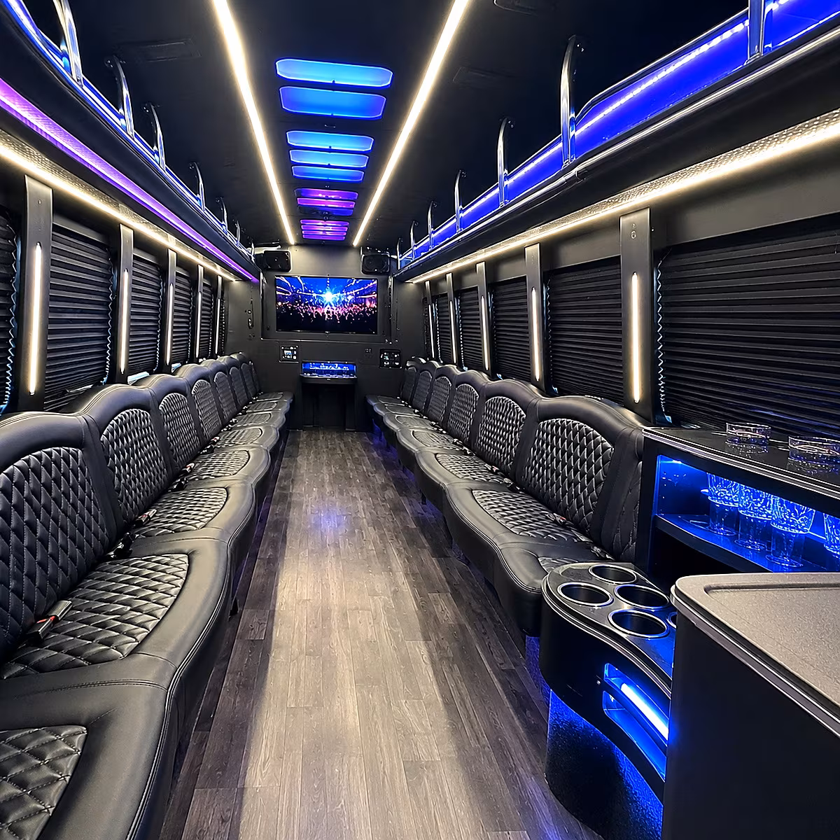 huntersville party bus inside