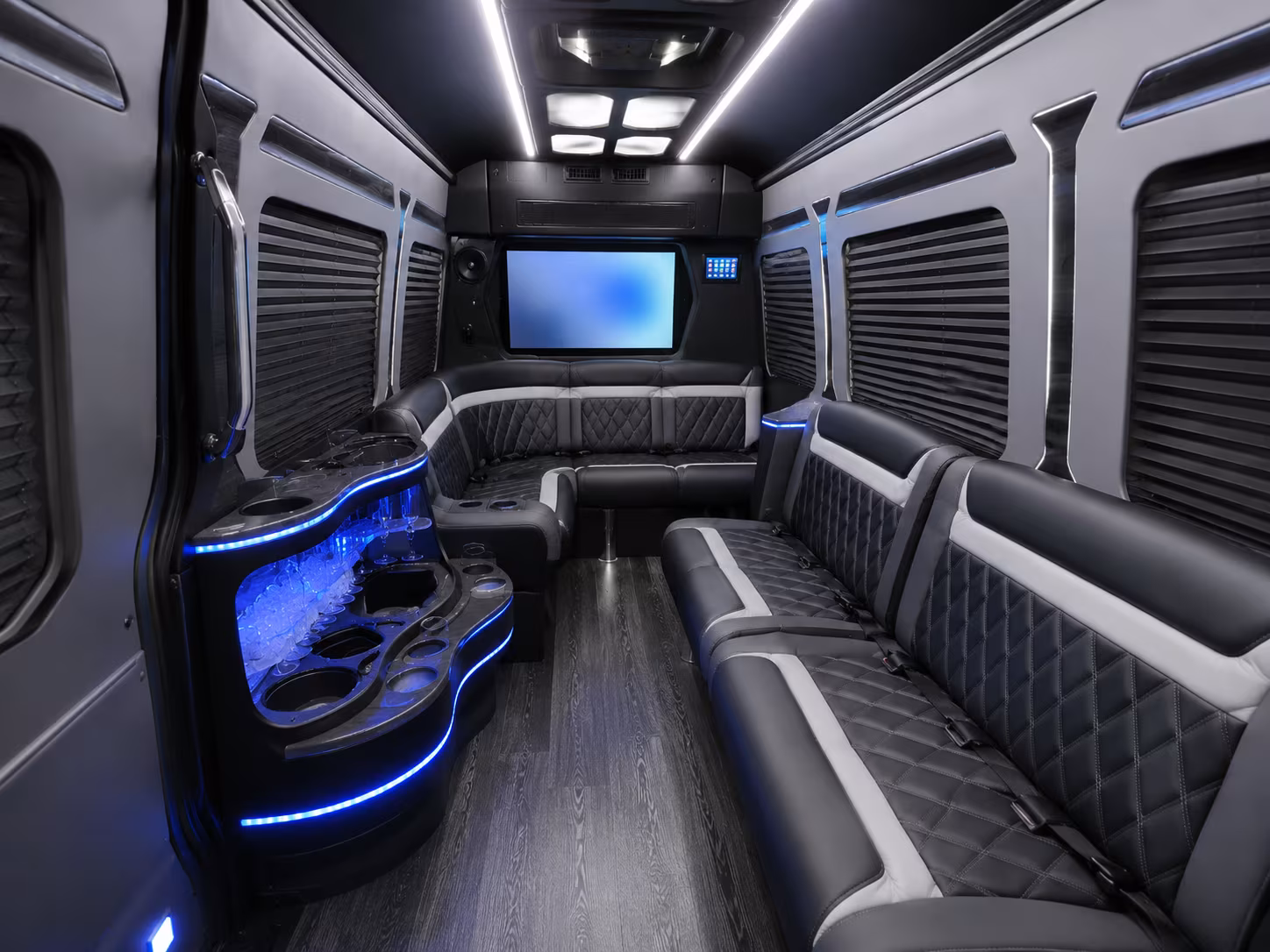 huntersville sprinter limousine interior