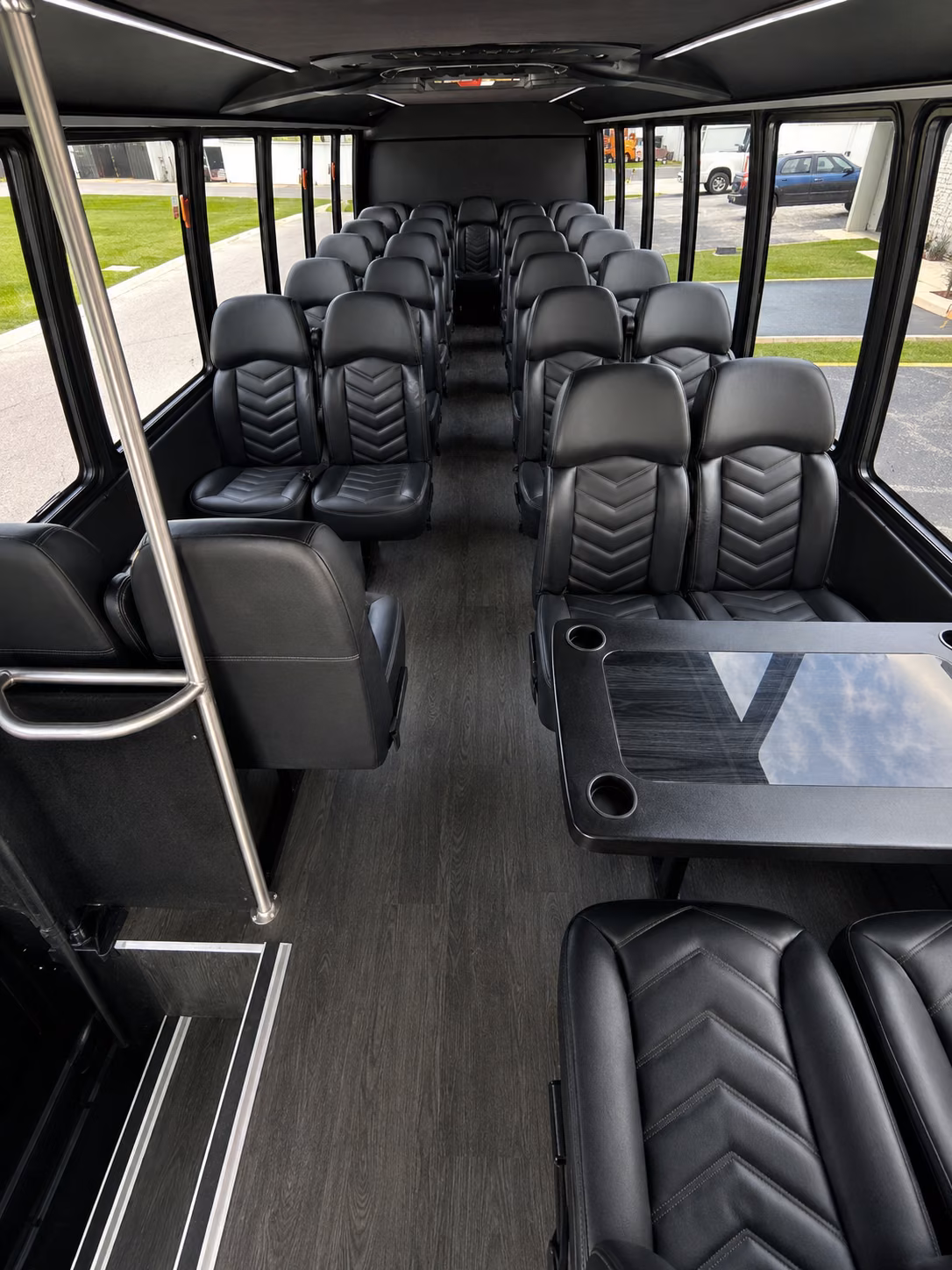 huntersville wedding transportation onboard seating