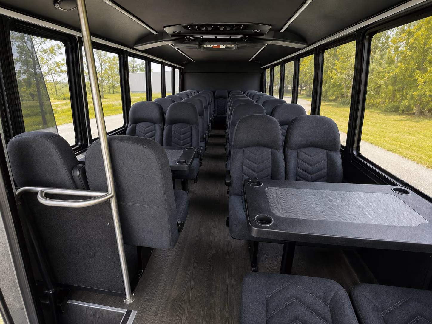 shuttle buses for huntersville wedding guests between hotels and venues